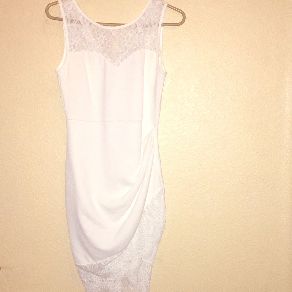 White cocktail dress